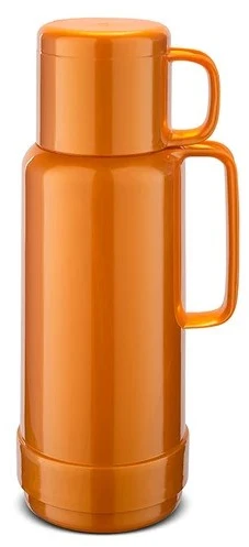 ROTPUNKT Glass thermos capacity 1.0 l, shiny fox (red)