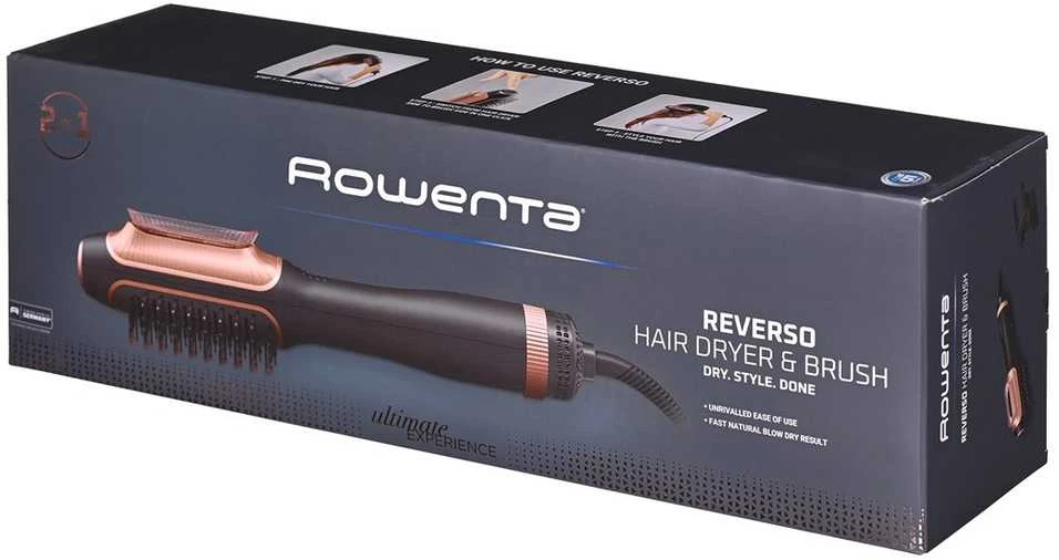Rowenta CF9840F0 plaukų formavimo įrankis karšto oro šepetys šiltas juodas, vario spalvos