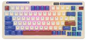Mechaninė klaviatūra Royal Kludge KZZI K75 pro RGB, momentinis jungiklis (retro mėlynas)