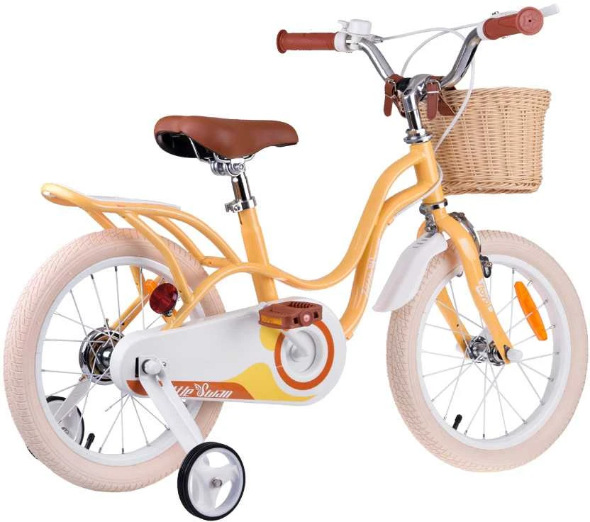 RoyalBaby Bicycle 16" Little Swan retro vaikiški krepšelio šoniniai ratai RB16-18