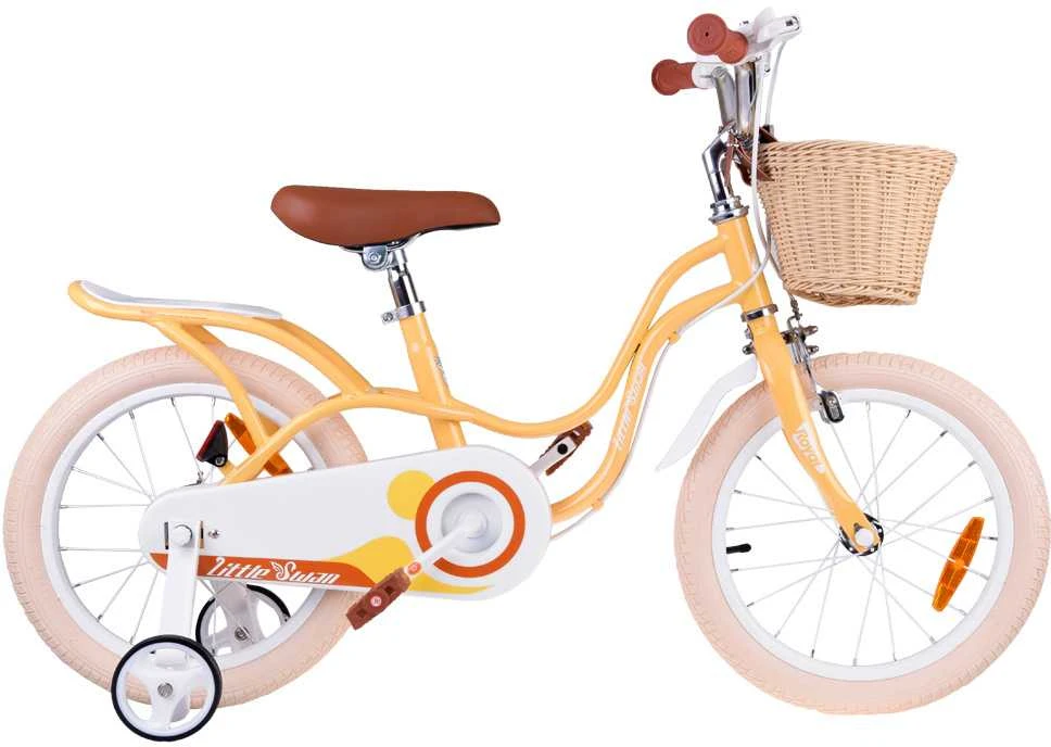 RoyalBaby Bicycle 16" Little Swan retro vaikiški krepšelio šoniniai ratai RB16-18