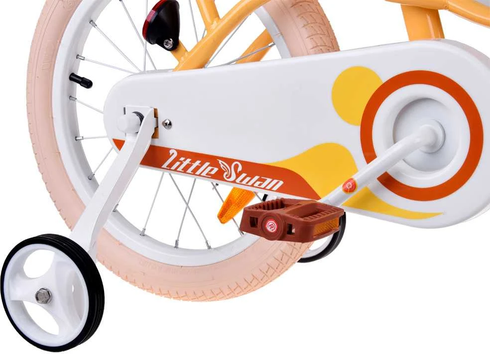 RoyalBaby Bicycle 16" Little Swan retro vaikiški krepšelio šoniniai ratai RB16-18