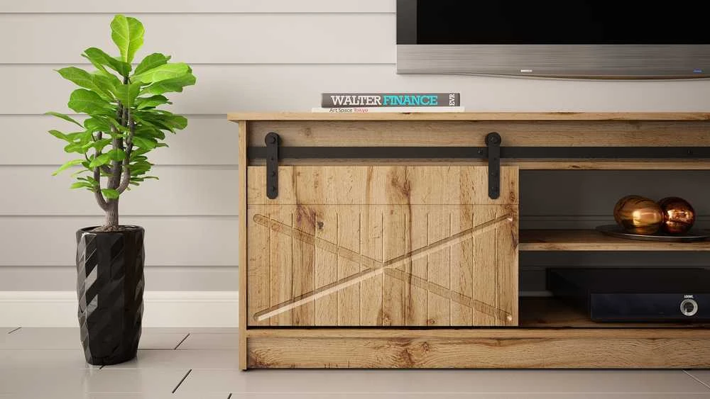 Laikiklis Cama Meble Saugojimo Spinta - Rtv Granero 200x56,7x35 Ąžuolas