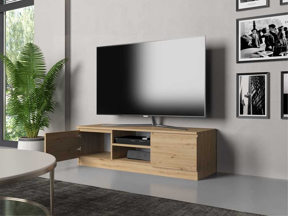Top E Shop Televizoriaus Stovas - Topeshop RTV120 Artisan, Pilkas