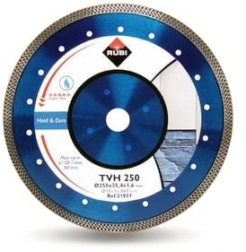 Deimantinis pjovimo diskas šlapiam pjovimui Rubi TVH 250 SuperPro; 250 mm