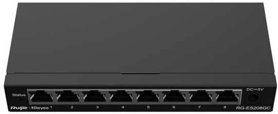 Šakotuvas Ruijie Switch RG-ES208GC 8 PRIEVADŲ REYEE