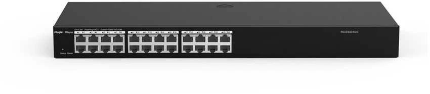 Šakotuvas „Ruijie Networks RG-ES224GC-V2“ tinklo komutatorius su valdomu gigabito eternetu (10/100/1000) Juodas