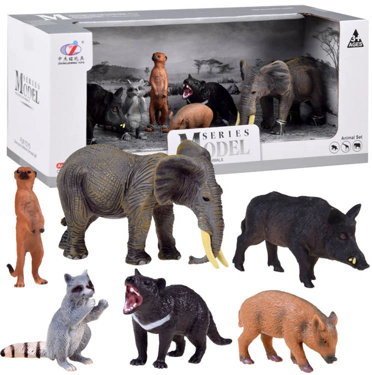 Jokomisiada Figūros Gyvūnai Safari Skunk Rhinoceros