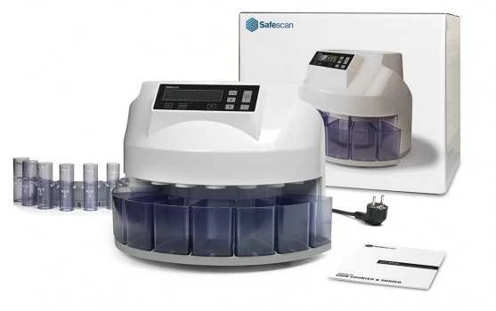 Automatinis Euro monetų skaičiavimo ir rūšiavimo aparatas SAFESCAN 1250
