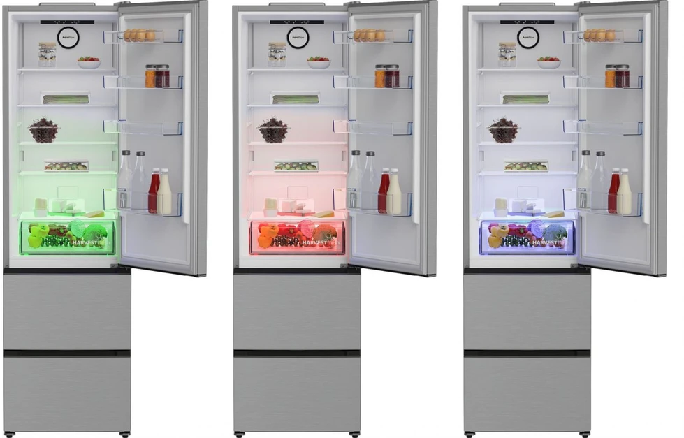 Šaldytuvas BEKO B3RGNA354HXB1 freestanding fridge, 203 cm, sidabrinis