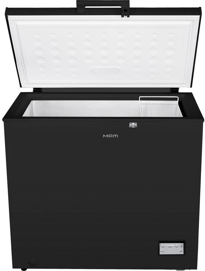 Chest šaldiklis MPM-206-SK-18, capacity 198 L, 91 × 85 cm, inverter compressor, juodas