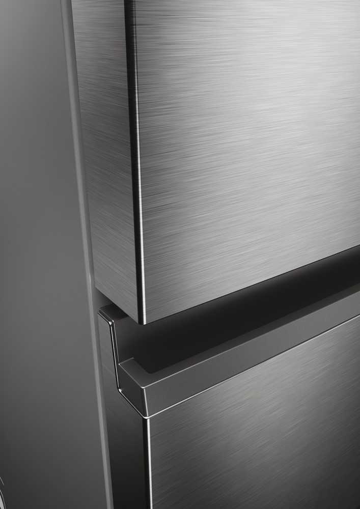 Haier 3D 60 Serie 5 HTW5620DNMG Freestanding 414 L D Sidabrinis