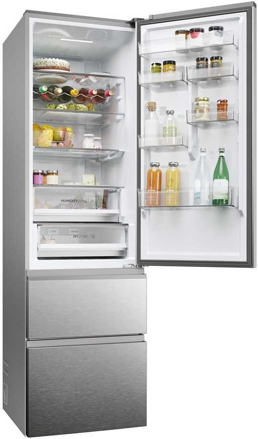 Haier 3D 60 Serie 5 HTW5620DNMG Freestanding 414 L D Sidabrinis