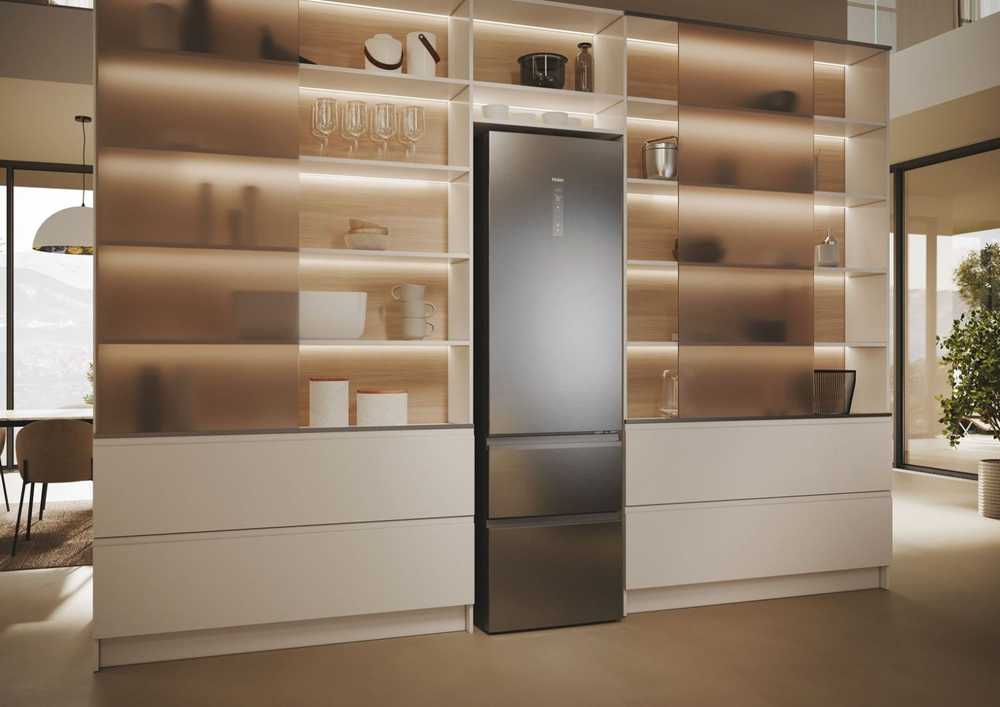 Haier 3D 60 Serie 5 HTW5620DNMG Freestanding 414 L D Sidabrinis