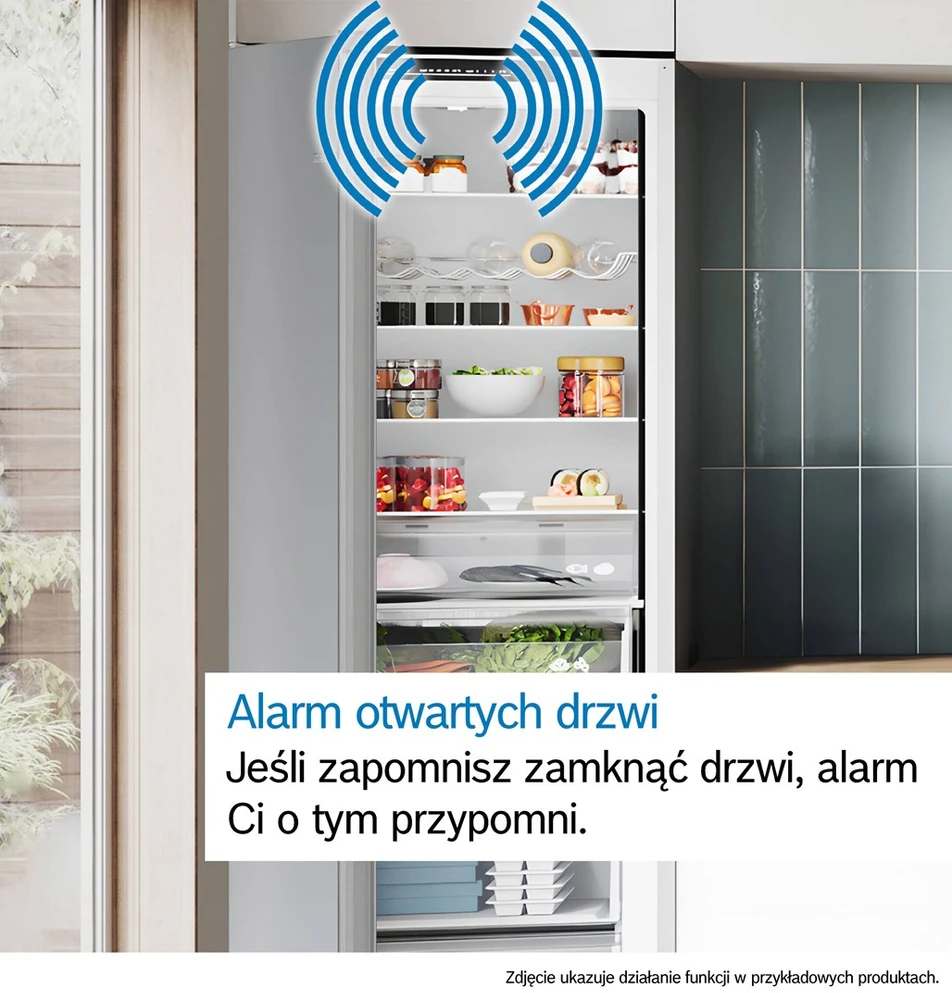 Įmontuojamas šaldytuvas Bosch KIV86VFE1 4 serija, Baltos spalvos
