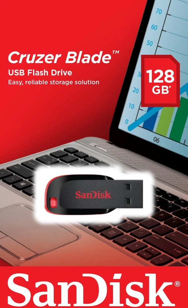 USB laikmena Sandisk Cruzer Blade 128 GB
