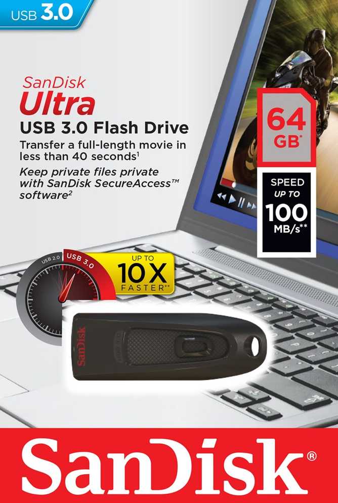 Sandisk Cruzer Ultra USB 3.0 64GB