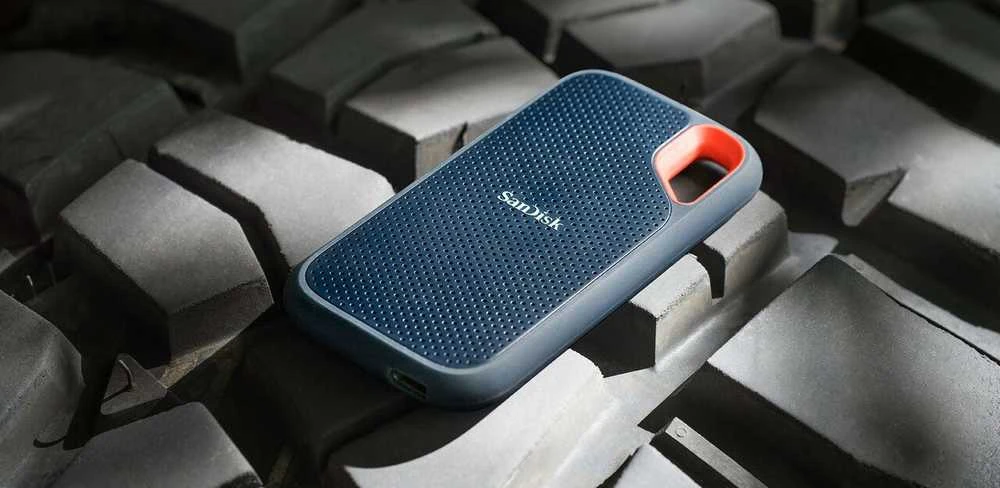 Išorinis kietasis diskas SanDisk Extreme Portable 4 TB, SDSSDE61-4T00-G25, Juodas aprašymas - Prekės nuotrauka