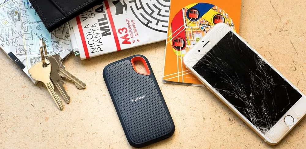 Išorinis kietasis diskas SanDisk Extreme Portable 2 TB, SDSSDE61-2T00-G25, Juodas