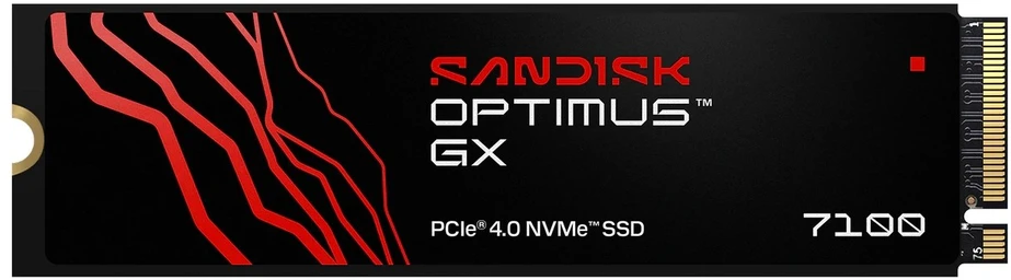 SanDisk Optimus GX 7100 500 GB M.2 PCI Express 4.0 NVMe TLC 3D NAND