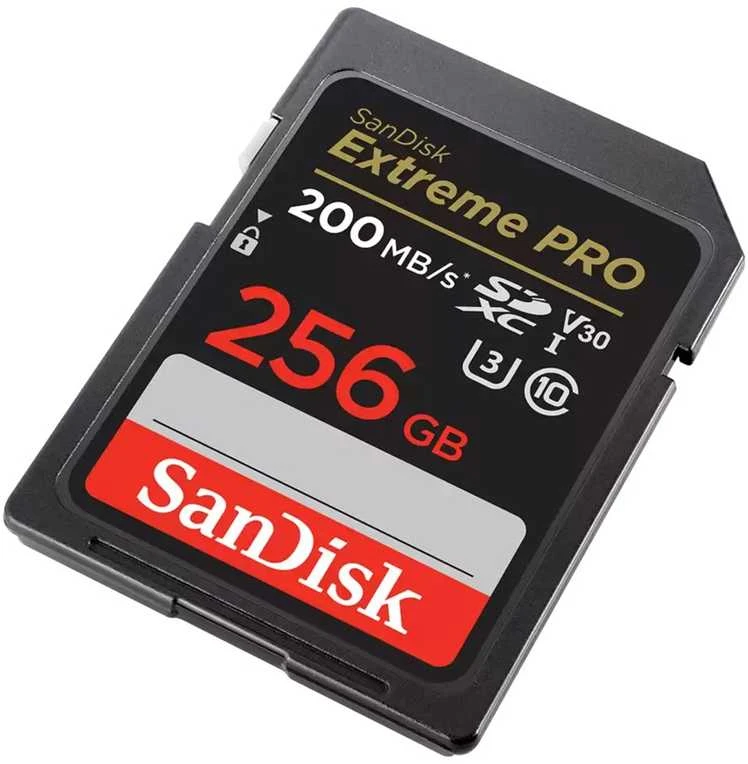 Atminties kortelė SanDisk SDXC 256GB Extreme Pro 200/140 MB/s V30 UHS-I U3
