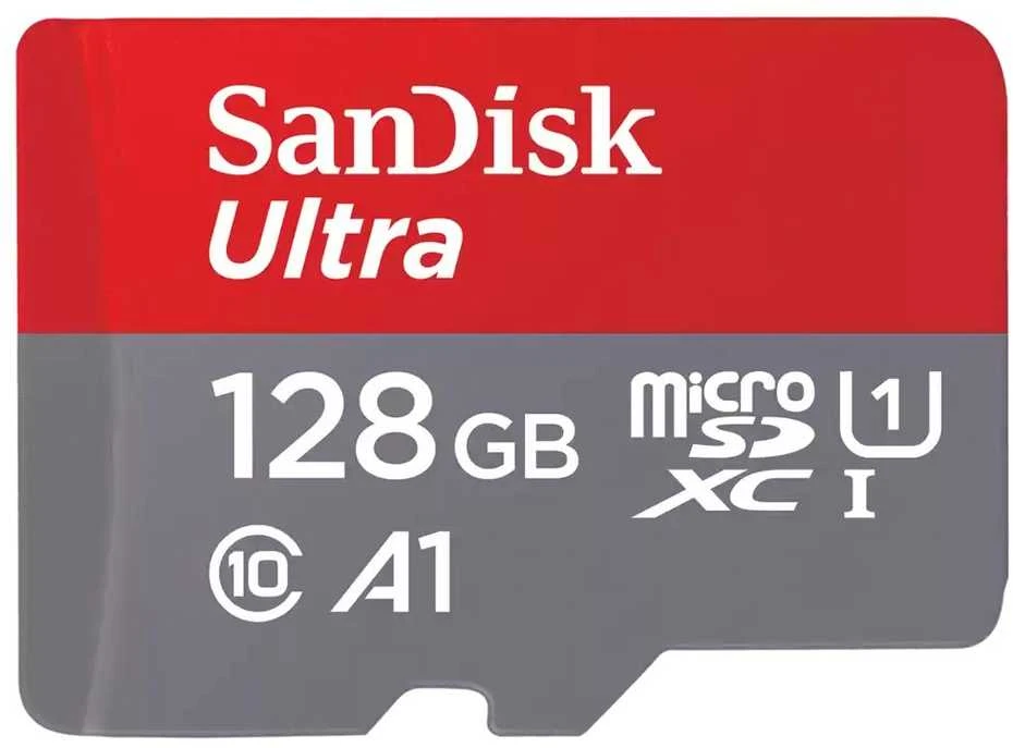 Atminties kortelė SanDisk Ultra Micro SDXC 128GB Android 140MB/s A1 UHS-I + Adapteris