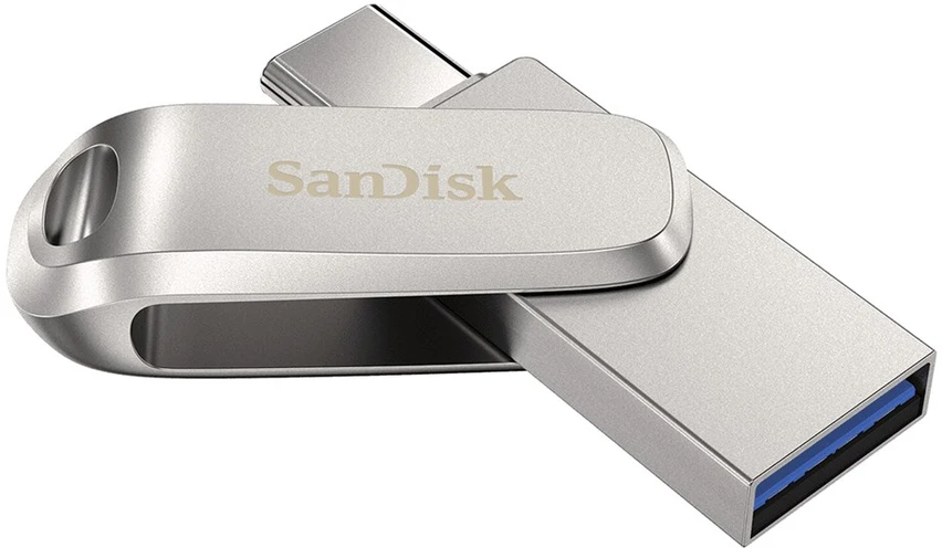 SanDisk Ultra Dual Drive Luxe USB flash drive 512 GB USB Type-A / USB Type-C 3.2 Gen 1 (3.1 Gen 1) Nerūdijantis plienas