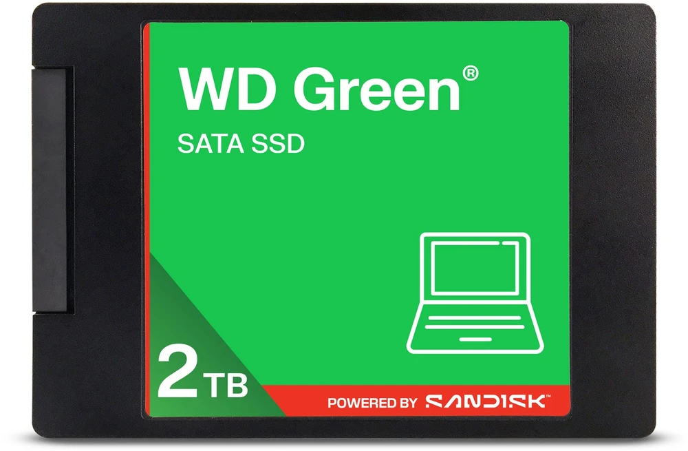 Western Digital Žalias WD ™ SATA SSD 2,5"/7 mm POWERED BY SANDISK 2 TB