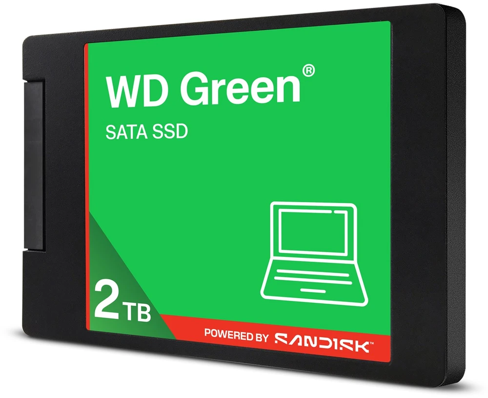 Western Digital Žalias WD ™ SATA SSD 2,5"/7 mm POWERED BY SANDISK 2 TB