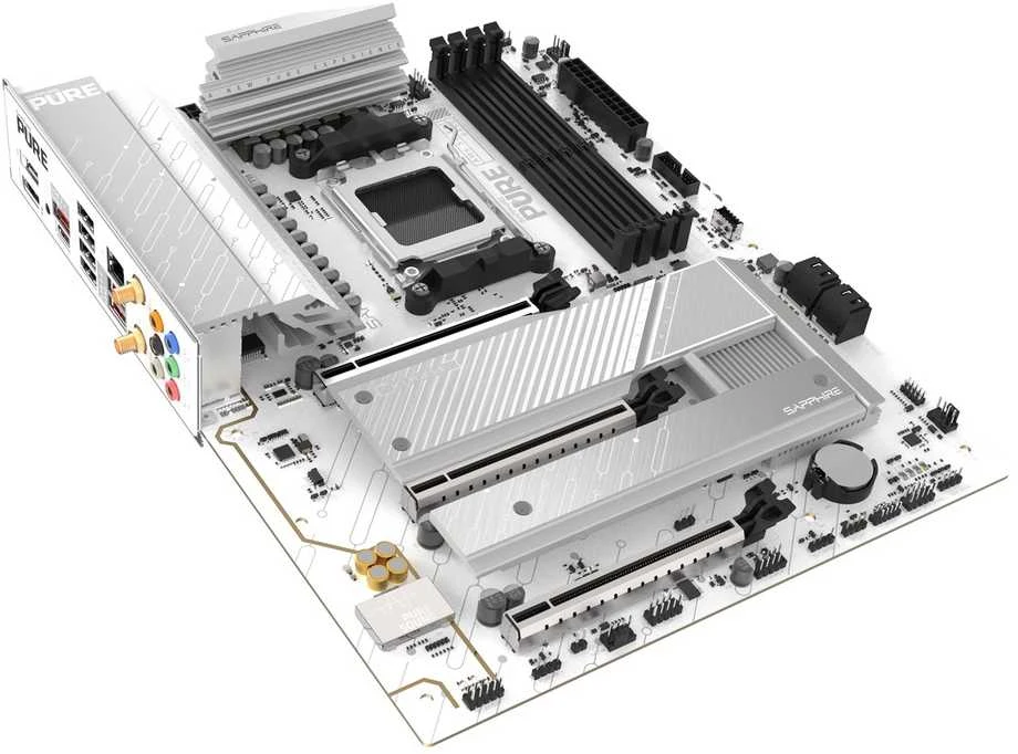 Sapphire PURE B850A WIFI 7 AMD B850 Socket AM5 ATX pagrindinė plokštė