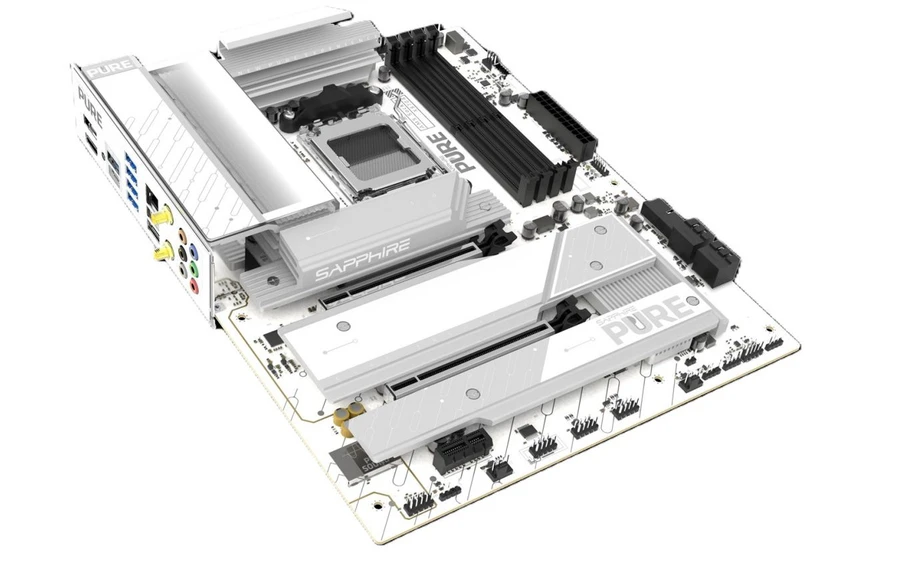 „Sapphire Pure X870A WiFi7“, AMD X870 pagrindinė plokštė – AM5 lizdas, DDR5