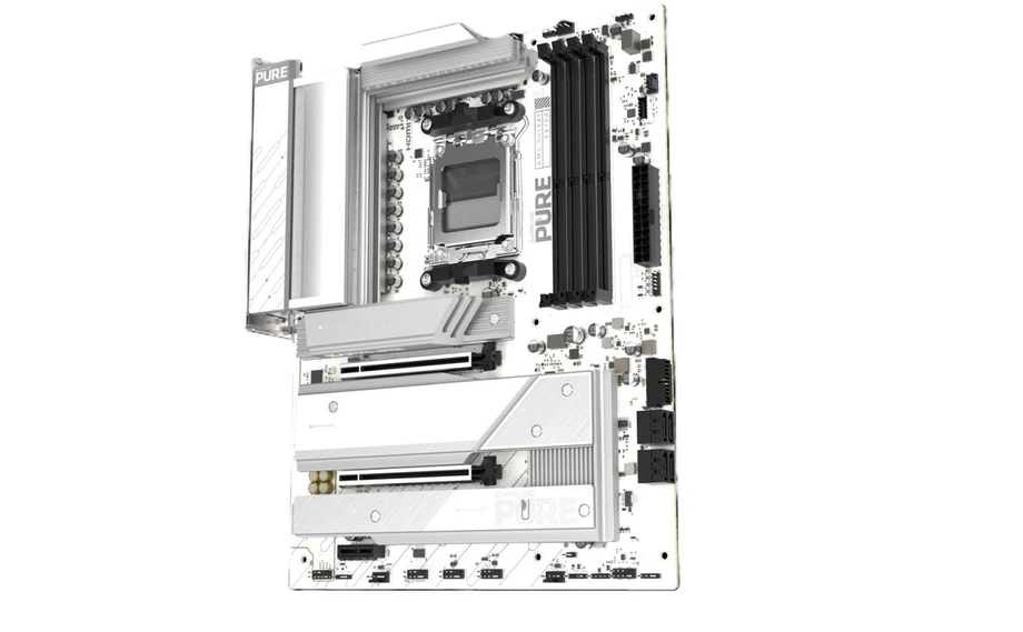 „Sapphire Pure X870A WiFi7“, AMD X870 pagrindinė plokštė – AM5 lizdas, DDR5