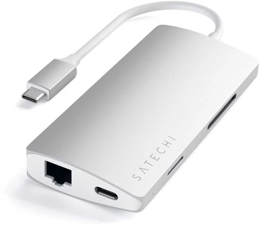 SATECHI adapter HUB 7in1 Type C ST-TCMA2S sidabrinis