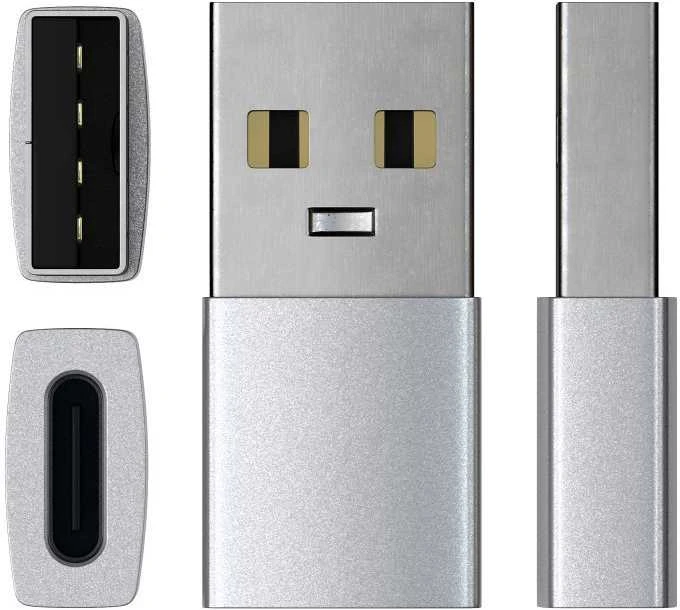 SATECHI Type-A to Type-C Adapteris -Sidabrinis