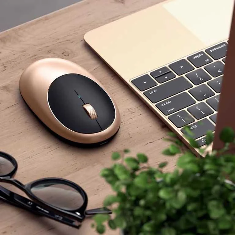 Belaidė pelė Satechi 1200 dpi bluetooth M1 auksinis