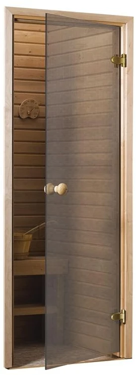 Saunos durys ANDRES SCAN 70x190cm dreb, bronz, mat stiklas