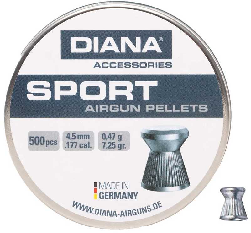 Šautuvo šoviniai 4,5 mm Diana Sport 500 vnt.