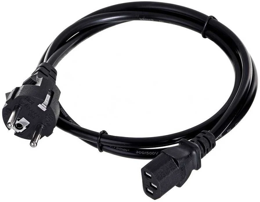 Maitinimo Kabelis - Savio CL-138 1.2 m IEC C13 Vyr. į Type E Mot. Juodas