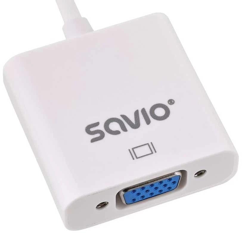 SAVIO HDMI (M) - VGA (F) ADAPTERIS Baltas CL-201