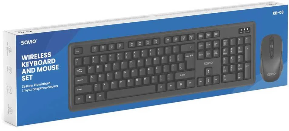 Savio KB-04 klaviatūra Home/Office USB QWERTY UK International Juodas