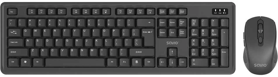 Savio KB-04 klaviatūra Home/Office USB QWERTY UK International Juodas