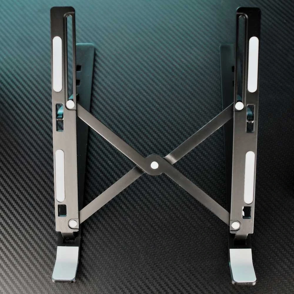 SAVIO PB-05 Office stand for laptop and tablet, juodas, aliuminio