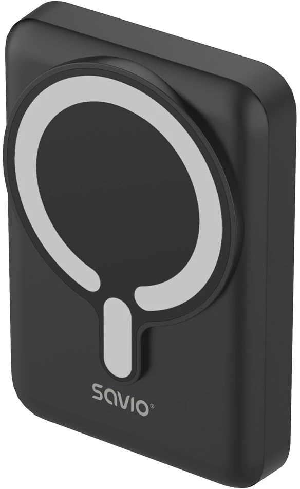 Savio POWERBANK BA-12 10000 mAh, juodas, magnetic
