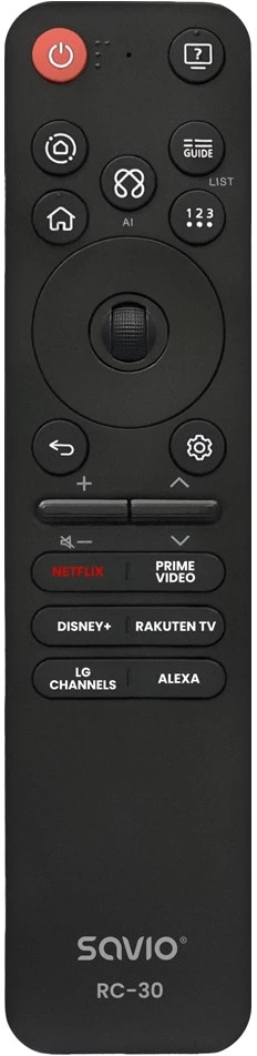 Savio RC-30 remote control IR/Bluetooth Press buttons