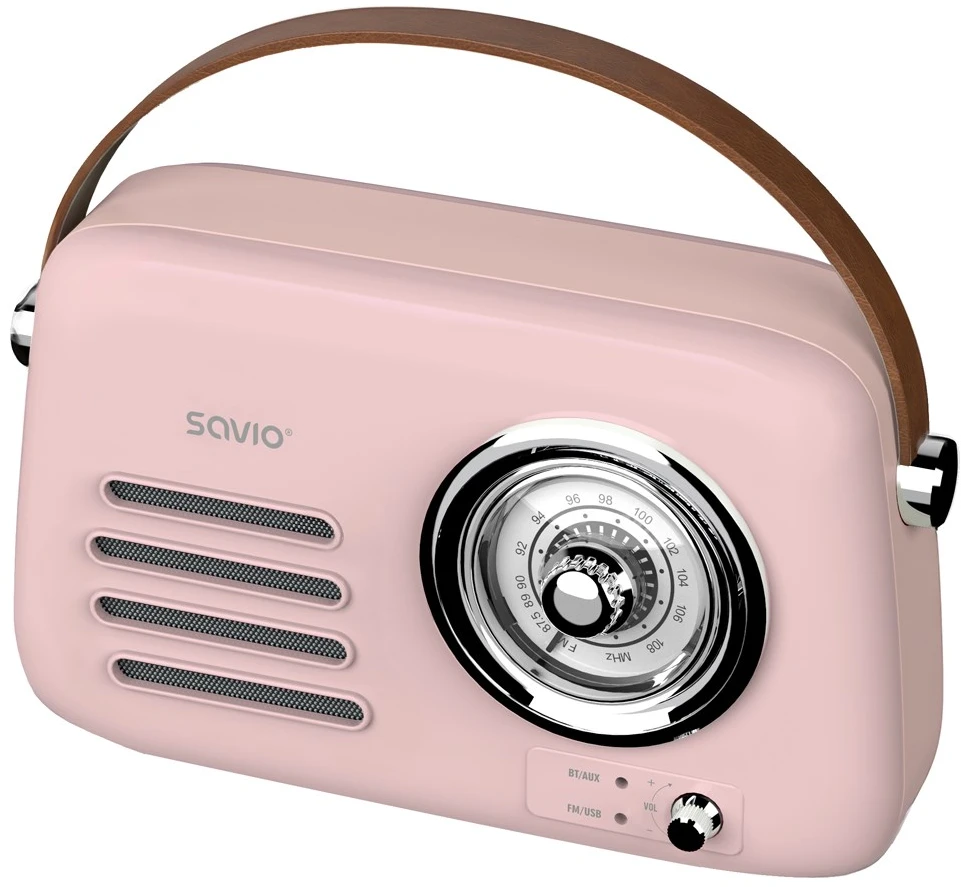 SAVIO RS-03 Portable radio, pink