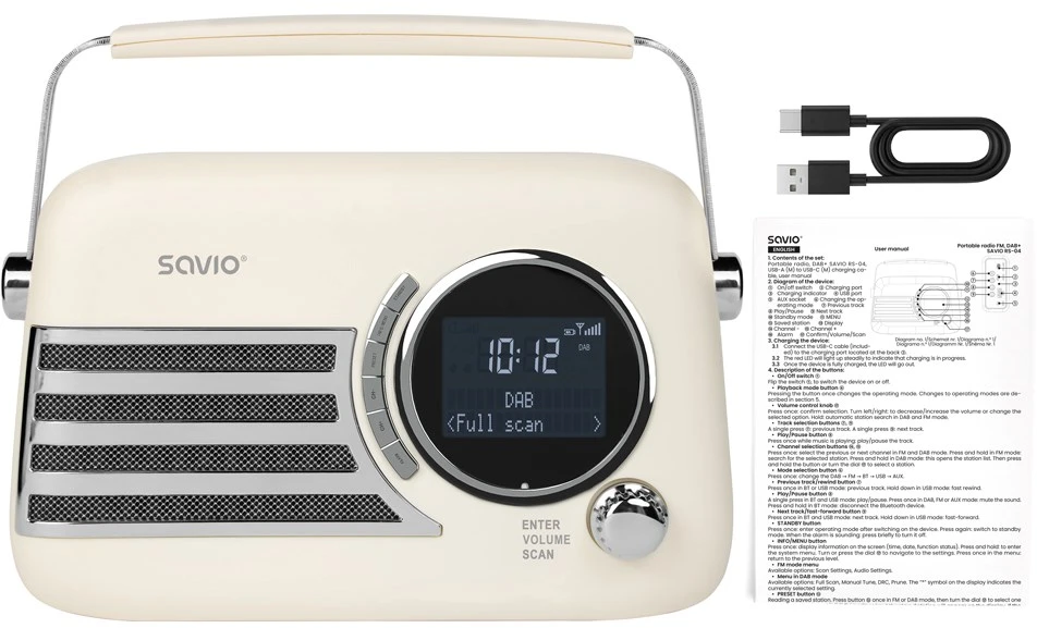 SAVIO RS-04 Portable radio, DAB+