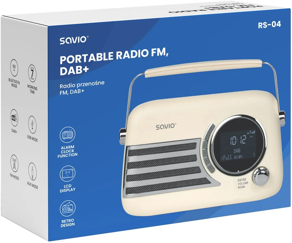 SAVIO RS-04 Portable radio, DAB+