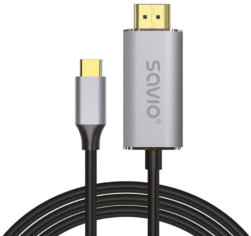 Savio USB-C į HDMI adapteris su laidu