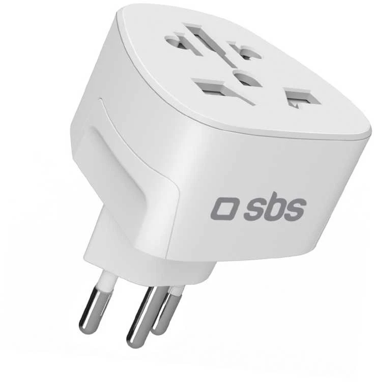 SBS CH Travel Adapteris - Universal - Baltas