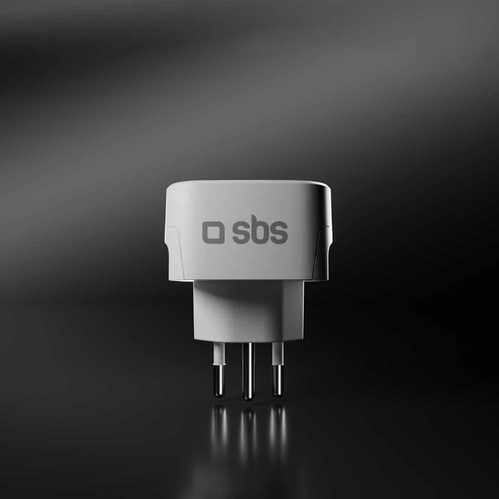 SBS CH Travel Adapteris - Universal - Baltas
